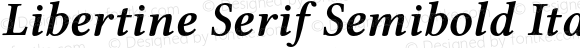 Libertine Serif Semibold Italic