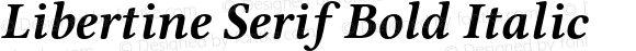 Libertine Serif Bold Italic