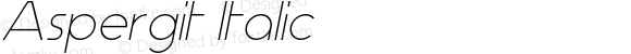 Aspergit Italic