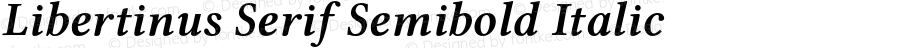 Libertinus Serif Semibold Italic