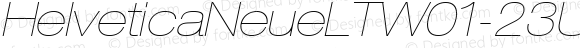 HelveticaNeueLTW01-23ULExtObl Regular