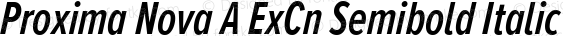 Proxima Nova A ExCn Semibold Italic