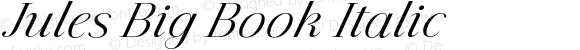 Jules Big Book Italic