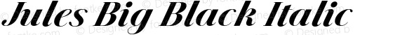 Jules Big Black Italic