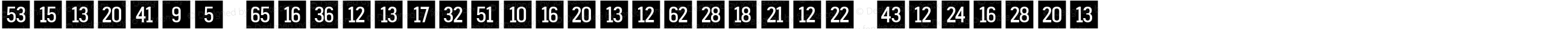 FyraW95-NumericSquareClosed Regular