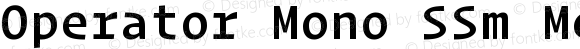 Operator Mono SSm Medium