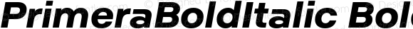 PrimeraBoldItalic Bold Italic