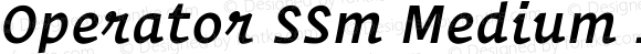 Operator SSm Medium Italic