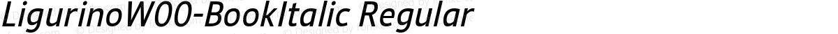 LigurinoW00-BookItalic Regular