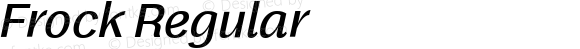 Frock Medium Italic