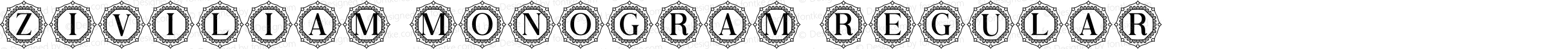 Ziviliam Monogram Regular