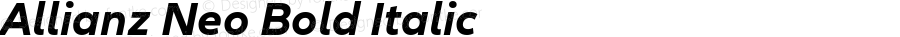 Allianz Neo Bold Italic Version 1.10, build 5, g2.4.2 b987, s3