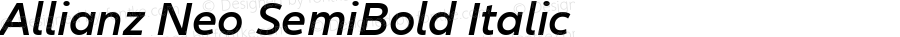 Allianz Neo SemiBold Italic Version 1.10, build 6, g2.4.2 b998, s3