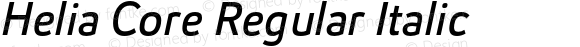 Helia Core Regular Italic