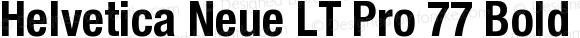 Helvetica Neue LT Pro 77 Bold Condensed