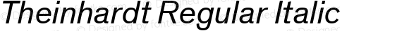 Theinhardt Regular Italic