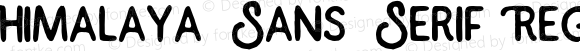 Himalaya Sans Serif Regular
