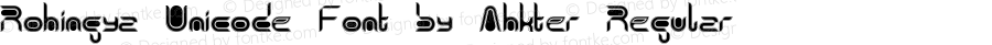 Rohingya Unicode Font by Ahkter