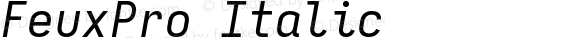 FeuxPro Italic