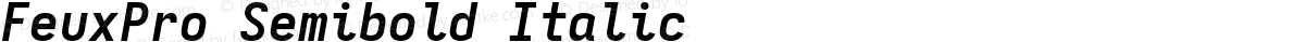 FeuxPro Semibold Italic