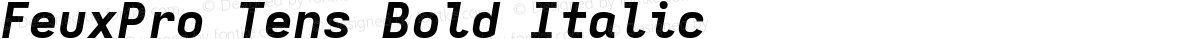 FeuxPro Tens Bold Italic
