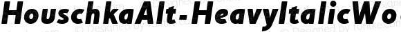 Houschka Alt-HeavyItalic W00 Rg