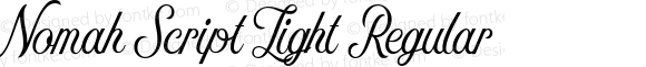 Nomah Script Light Regular