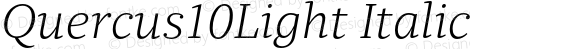 Quercus10Light Italic