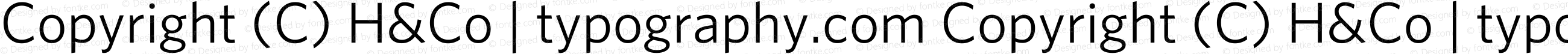 Copyright (C) H&Co | typography.com