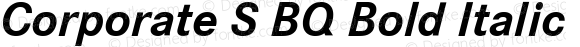 Corporate S BQ Bold Italic