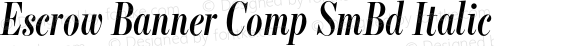 Escrow Banner Comp SmBd Italic