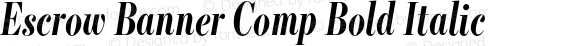 Escrow Banner Comp Bold Italic