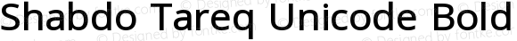 Shabdo Tareq Unicode Bold