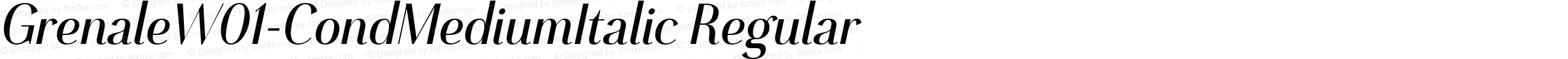 Grenale W01 Cond Medium Italic