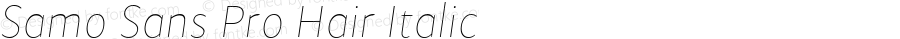 SamoSansPro-HairItalic