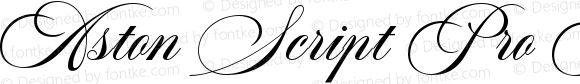 Aston Script Pro Bold Bold Version 1.000