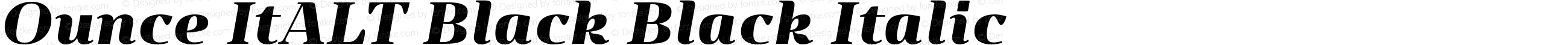 Ounce ItALT Black Black Italic