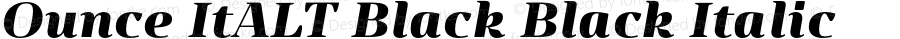 Ounce ItALT Black Black Italic