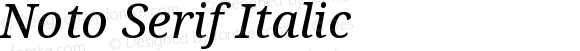 Noto Serif Italic