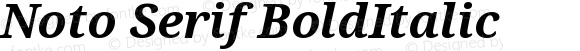 Noto Serif BoldItalic
