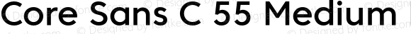 Core Sans C 55 Medium Regular