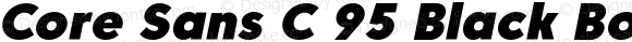 Core Sans C 95 Black Bold Italic