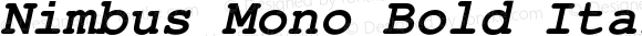 Nimbus Mono Bold Italic
