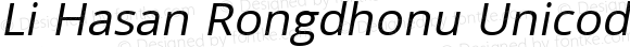Li Hasan Rongdhonu Unicode Italic