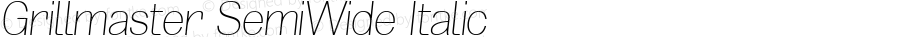 Grillmaster SemiWide Thin Italic