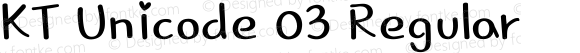 KT Unicode 03 Regular