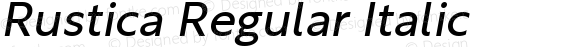 Rustica Regular Italic
