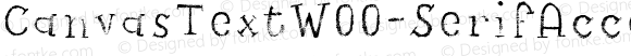 CanvasTextW00-SerifAccent Regular