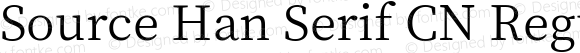 Source Han Serif CN Regular