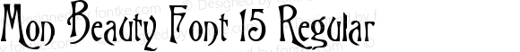 Mon Beauty Font 15 Regular